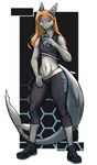 anthro clothing exercise female flat_chested gills leggings legwear markings muscular muscular_thighs selfie shark_tail solo spots spotted_markings teasing workout workout_clothing workout_outfit samsti fish ground_shark leopard_shark marine shark triakid absurd_res hi_res