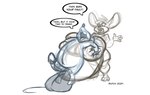 anthro balls belly big_balls big_belly big_breasts big_penis breasts buckteeth duo female genitals huge_belly huge_breasts hyper hyper_belly hyper_breasts hyper_pregnancy male nude open_mouth penis pregnant pregnant_anthro pregnant_female speech_bubble teeth text toony dutch_(artist) almond_(dutch) mammal mouse murid murine rodent 2024 english_text