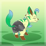 clothing embarrassed feces feral latex male pooping rubber_clothing scatplay soiled_bottomwear soiling solo ritzcat nintendo pokemon lef_(996cobalt) canid canine eeveelution generation_4_pokemon leafeon mammal pokemon_(species) 1:1 hi_res