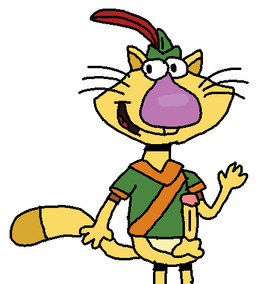 anthro bottomless clothed clothing genitals male nude penis solo nickjrbunniesfan nature_cat pbs nature_cat_(character) domestic_cat felid feline felis mammal low_res
