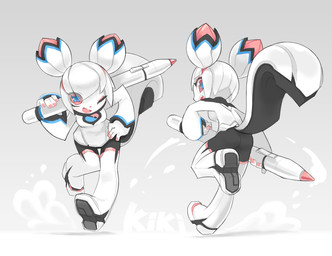 alternative_fashion animal_ears anthro big_iris blue_eyes bottomwear butt chinese_commentary clothing colored_nails colored_skin commentary cyberpop double_bun downturned_eyes english_commentary eyeliner feet female hair hair_bun holding_stylus holding_tablet_pen j-fashion joints leaning leaning_forward leggings legwear long_sleeves looking_at_viewer looking_back machine makeup mascot nails on_one_leg open_mouth pink_eyeliner pink_eyes pink_nails pupils robot_joints shirt shoe_soles shorts simple_background smile soles solo spandex spandex_shorts squirrel_ears squirrel_tail standing stylus symbol_in_eye tablet_pen tail text thin_calves thin_legs thin_thighs three-quarter_view tight_bottomwear tight_clothing tight_shorts topwear tsurime unusual_pupils upturned_eyes v-shaped_eyebrows white_body white_clothing white_hair white_leggings white_legwear white_shirt white_skin white_topwear tyson_tan kde krita_(copyright) panty_and_stocking_with_garterbelt kiki_the_cyber_squirrel android mammal robot rodent sciurid tree_squirrel 2016 2017 absurd_res crossover digital_media_(artwork) hi_res krita_(artwork) model_sheet official_art signature
