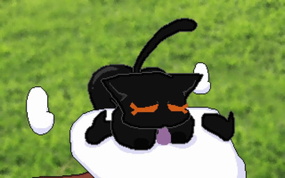 anthro anthro_penetrated audible_ejaculation big_breasts black_body blowjob_face bodily_fluids breasts cum cum_from_mouth cum_in_mouth cum_inside duo ejaculation fellatio female female_penetrated floating_feet floating_hands genital_fluids genitals grass leaking_cum male male/female male_penetrating male_penetrating_female meadow oral oral_penetration orange_eyes orgasm outside penetration penile penile_penetration penis penis_in_mouth pink_penis plant sex tail tail_motion tailwag itzdeafff catto_boi_(series) catto_boi minori minori_(catto_boi) felid feline mammal 16:10 animated hi_res short_playtime sound video widescreen