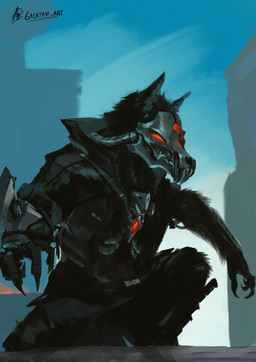 anthro black_body black_fur black_hair bone bone_mask bottomwear clothing cybernetic_arm cybernetic_limb cybernetics cyberpunk fur hair jacket leather leather_bottomwear leather_clothing leather_jacket leather_pants leather_topwear machine male mask metallic_limbs pants prosthetic prosthetic_arm prosthetic_limb skull skull_mask solo topwear gaertan canid canine mammal skulldog_(species) colored digital_drawing_(artwork) digital_media_(artwork) digital_painting_(artwork) hi_res painting_(artwork) shaded