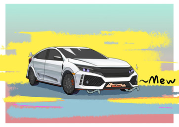 acting_like_a_cat ambiguous_gender car fangs feral machine meow open_mouth solo teeth vehicle white_car eibvdy dire_car dire_machine dire_vehicle living_car living_machine living_vehicle 2024 hi_res
