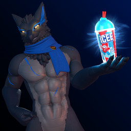 anthro glowing glowing_eyes grin humor male mostly_nude scar scarf scarf_only smile solo vahlyance capcom icee monster_hunter vayhl'ayne_(vahlyance) flying_wyvern hybrid nargacuga 1:1 3d_(artwork) absurd_res blender_(artwork) blender_eevee_(artwork) digital_media_(artwork) hi_res