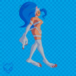 big_feet big_hands blue_background blue_hair checkered checkered_background clothed clothing feet female green_eyes hair long_hair pattern_background simple_background skimpy solo standing dragon_audi capcom darkstalkers felicia_(darkstalkers) animal_humanoid cat_humanoid felid felid_humanoid feline feline_humanoid humanoid mammal mammal_humanoid 1:1 360_fov 3d_(artwork) animated digital_media_(artwork) no_sound short_playtime turntable_(animation) webm