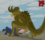 anthro duo face_fucking forced holding_face irrumatio male male/male oral penile sex tail sharkingburr capcom fallout microsoft monster_hunter cole_knight_drakar_(nargacuga_form) daraki deathclaw flying_wyvern nargacuga scalie animated short_playtime