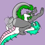 anal anthro bodily_fluids cum cum_in_ass cum_inside duo enjoying femboy from_front_position genital_fluids green_hair grey_body hair male male/male male_on_bottom mating_press on_bottom sex turquoise_hair white_body white_skin skullunlucky mythology kairos_the_dragon sen_the_eastern_dragon dragon eastern_dragon mythological_creature mythological_scalie scalie 1:1