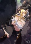 2024 animal_humanoid big_breasts blonde_hair bodily_fluids bottomwear bovid bovid_humanoid breasts caprine caprine_humanoid clothed clothing crescentia_fortuna crop_top cum cum_covered cum_in_hair cum_on_breasts cum_on_face cum_on_leg curved_horn double_handjob ear_piercing ear_ring eye_roll faceless_character faceless_male fellatio female female_focus footwear gangbang genital_fluids group group_sex hair handjob hi_res high_heels hoop_ear_ring horn huge_breasts humanoid kneeling male male/female mammal mammal_humanoid messy midriff one_eye_closed oral orc penile piercing ring_piercing sex sheep_humanoid shirt shoes shorts solo_focus topwear