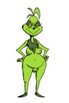 big_pubes breasts clothing crossgender female footwear footwear_only front_view fur green_body green_fur green_nipples hands_on_hips looking_at_viewer mostly_nude mtf_crossgender nipples pubes shoes shoes_only simple_background solo white_background wide_hips impstripe dr._seuss how_the_grinch_stole_christmas! grinch humanoid mammal 2023 full-length_portrait hi_res portrait