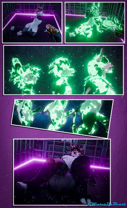 anthro balls big_balls big_penis black_body bodily_fluids butt cage cow_transformation ear_piercing erection expansion facial_piercing genital_expansion genital_fluids genitals glowing green_glow growth hair hair_over_eyes holding_object horn huge_balls huge_penis humanoid_genitalia humanoid_penis hyper hyper_balls hyper_genitalia hyper_penis laser laser_beam laser_gun light light_beam looking_at_viewer male muscle_growth muscular muscular_anthro muscular_male nipples nose_piercing nose_ring nude open_mouth penis penis_expansion piercing questionable_consent ranged_weapon raygun ring_piercing scared scientific_experiment scientific_instrument septum_piercing species_transformation tail teeth transformation transformation_sequence weapon weight_gain white_body winterdabeast foatmage bovid bovine caprine cattle goat lagomorph leporid mammal rabbit 3d_(artwork) absurd_res blender_(artwork) comic digital_media_(artwork) draw_over hi_res huge_filesize