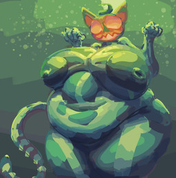 anthro areola belly big_areola big_belly big_breasts big_butt big_nipples bone breasts butt clothing costume ears_up female glistening glistening_breasts green_light huge_areola huge_breasts huge_nipples huge_thighs hyper hyper_breasts hyper_nipples looking_at_viewer nipples nude nude_anthro nude_female overweight overweight_anthro overweight_female skeleton solo tail thick_thighs yellow_eyes rik_grape epic_games fortnite fortnite:_battle_royale spice_(fortnite) felid mammal absurd_res hi_res