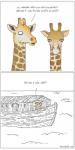 2015 ambiguous_gender comic duo english_text eyelashes female feral giraffe giraffid horn humor jimmy_craig mammal noah's_ark ossicone sea ship text theycantalk url vehicle water watercraft