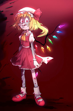anthro ascot biped blonde_hair blood blood_on_clothing blood_on_face bodily_fluids bonnet bottomwear clothed clothing cosplay crossdressing crossdressing_male crossover_cosplay footwear gloves hair handwear headgear headwear looking_at_viewer male mary_janes mobcap red_bottomwear red_clothing red_eyes red_footwear red_shoes red_skirt red_topwear red_vest shirt shoes skirt socks solo standing toony topwear unusual_anatomy unusual_wings vest white_bonnet white_clothing white_footwear white_gloves white_handwear white_headwear white_mobcap white_shirt white_socks white_topwear wings yellow_ascot himuhino looney_tunes touhou warner_brothers bugs_bunny flandre_scarlet lagomorph leporid mammal rabbit 2021 crossover hi_res