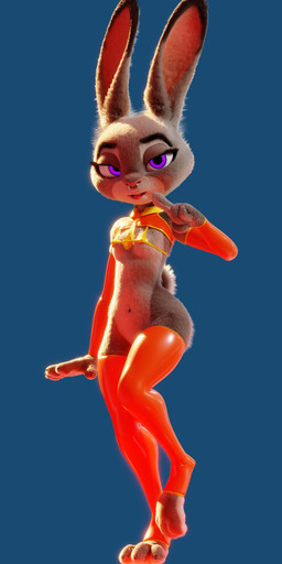 anthro bottomless breasts claws clothed clothed_anthro clothed_female clothing curvy_figure eyebrows eyelashes facial_piercing female female_anthro fingers flat_chested fur gesture grey_body grey_fur hand_gesture hourglass_figure latex latex_clothing latex_legwear latex_stockings legwear light looking_at_viewer mostly_nude multicolored_body multicolored_fur navel navel_piercing navel_ring nipple_outline nose_piercing nose_ring on_one_leg orange_clothing piercing pointing pointing_at_self purple_eyes ring_piercing septum_piercing septum_ring simple_background skimpy sleeves small_breasts small_waist solo standing stockings thigh_highs three-quarter_view toeless_legwear toeless_stockings two_tone_body two_tone_fur wide_hipped_anthro wide_hipped_female wide_hips pochemu disney zootopia judy_hopps lagomorph leporid mammal rabbit 3d_(artwork) absurd_res digital_media_(artwork) full-length_portrait hi_res lighting portrait shaded soft_shading