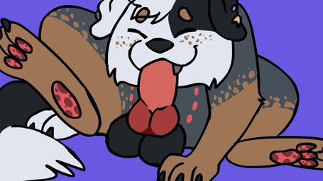 animal_genitalia animal_penis autofellatio balls big_balls brown_body bubble_butt butt canine_genitalia canine_penis claws deep_penetration deep_throat dipstick_tail eyes_closed feral floppy_ears fluffy fluffy_tail freckled_face freckles fur fur_markings genitals grey_body knot knotted_penis legs_up male markings masturbation mottled mottled_pawpads nipples oral oral_masturbation oral_penetration pawpads penetration penile penile_masturbation penis piercing short_fur solo solo_focus spotted_paws spread_legs spreading tail tail_markings toe_claws toony white_body white_fur hotpuppi mitus_(zangeeses) australian_cattle_dog canid canine canis cattledog domestic_dog herding_dog mammal pastoral_dog invalid_tag 2d_animation animated hi_res short_playtime video