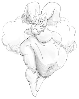 after_vore anthro anthro_pred belly big_belly big_breasts breasts burping duo female female_pred huge_belly overweight overweight_anthro overweight_female simple_background vore white_background grindaviking nintendo pokemon generation_4_pokemon lopunny pokemon_(species) 2025 4:5 hi_res