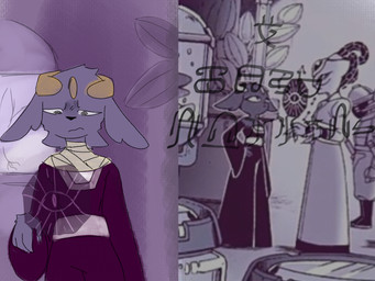 anthro bandage clothing flashback headgear headwear male male/male plant solo mad_kindred nine_sols red_candle_games eigong_(nine_sols) goumang_(nine_sols) felid feline mammal solarian 4:3 hi_res unknown_language