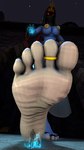 5_fingers 5_toes blue_body duo feet female fingers foot_focus humanoid_feet humanoid_hands macro male male/female plantigrade red_eyes soles toes veil wrinkled_feet wrinkles conditional_dnp zp92 abriika canid canine canis humanoid mammal wolf 2022 3d_(artwork) 9:16 digital_media_(artwork) hi_res