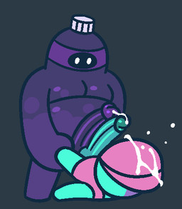 beverage_bottle bodily_fluids bottle container cum cum_on_head cum_on_self duo food from_front_position frottage genital_fluids genitals lying male male/male multicolored_body multicolored_penis nude nude_male on_back overweight overweight_male penile penis penises_touching purple_body purple_penis reverse_wheelbarrow_position sex soda_bottle standing thrusting two_tone_body two_tone_penis gemsum candy_(gemsum) soda_(gemsum) food_creature humanoid 2025 animated loop low_res seamless_loop