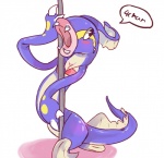 bikini blush clothed clothing dancing eel eelektross fangs female fish marine nintendo pokémon pole pole_dancing skimpy swimsuit unknown_artist video_games
Rating: Questionable
Score: 4
User: Juni221
Date: January 10, 2013