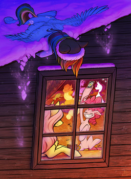 cabin container cup female feral group horn mug snow wings winter_hat jehr friendship_is_magic hasbro my_little_pony mythology uno applejack_(mlp) fluttershy_(mlp) pinkie_pie_(mlp) rainbow_dash_(mlp) rarity_(mlp) twilight_sparkle_(mlp) earth_pony equid equine horse mammal mythological_creature mythological_equine pegasus pony unicorn winged_unicorn absurd_res hi_res