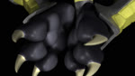 16:9 3_toes 3d_(artwork) 3d_animation ambiguous_gender animated anthro bandai_namco barefoot black_background blackwargreymon claws diablo_the_rex digimon digimon_(species) digital_media_(artwork) feet foot_fetish foot_focus kael_(diablo_the_rex) male no_sound paws scalie short_playtime simple_background sitting soles solo toe_claws toes webm widescreen