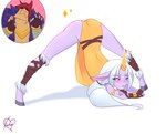 ass_up bare_legs bent_over blush butt crossed_arms duo female female_focus hair hooves horn jack-o'_pose long_hair male ponytail pose purple_body purple_skin simple_background slim spread_legs spreading standing white_background white_hair wide_hips yellow_eyes xeekah league_of_legends riot_games tencent sett_(lol) soraka animal_humanoid horned_humanoid humanoid vastaya hi_res meme