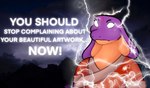 anthro clothed clothing cloud countershading electricity female frown glowing glowing_eyes humor lightning outside sky skyscape snake_hood solo storm text the_truth white_eyes ncs low_tier_god keeshee cobra lamarian reptile scalie snake 2022 draw_over english_text hi_res meme reaction_image