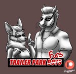 anthro breasts clothed clothing cosplay costume duo female male muscular muscular_male igglypou trailer_park_boys canid canine canis equid equine horse hybrid mammal wolf absurd_res hi_res