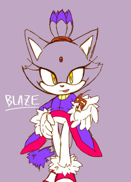 anthro biped bottomwear clothing coat dipstick_tail elemental_manipulation eyelashes female fire fire_in_hand fire_manipulation footwear forehead_gem front_view fur gem gloves hair handwear looking_at_viewer markings open_mouth open_smile pants purple_background purple_body purple_fur shoes simple_background smile solo standing tail tail_markings text tied_hair topwear yellow_eyes pokunchan sega sonic_the_hedgehog_(series) blaze_the_cat domestic_cat felid feline felis mammal 2013 character_name digital_drawing_(artwork) digital_media_(artwork) full-length_portrait portrait