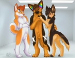 animal_genitalia anthro balls blush dipstick_tail fully_sheathed genitals group male markings nude rainbow rainbow_inner_ear sheath tail tail_markings blondefoxy dallas_(blondefoxy) kato_(blondefoxy) travesty_(blondefoxy) canid canine canis domestic_dog german_shepherd herding_dog husky mammal nordic_sled_dog pastoral_dog spitz 2012 digital_drawing_(artwork) digital_media_(artwork)