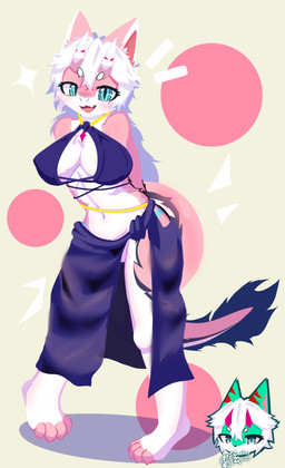 blue_eyes clothing female horn pink_body zhenxian mythology dragon mythological_creature mythological_scalie scalie hi_res