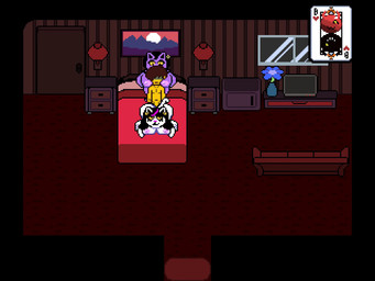aged_up ambiguous_penetration anthro breast_squish breasts doggystyle female from_behind_position group male male/female on_bottom on_top penetration reverse_cowgirl_position sex squish trio vaginal bladedbard deltarune undertale_(series) catti_cattenheimer catty_cattenheimer kris_dreemurr animal_humanoid cat_humanoid felid felid_humanoid feline feline_humanoid human humanoid mammal mammal_humanoid 4:3 animated digital_media_(artwork) hi_res no_sound pixel_(artwork) pixel_animation short_playtime video