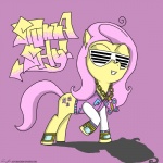 cutie_mark eyewear female feral hair jewelry long_hair necklace pink_hair quadruped shutter_shades solo swag tail nzf-dead-kingz friendship_is_magic hasbro my_little_pony fluttershy_(mlp) equid equine horse mammal pony 1:1 hi_res