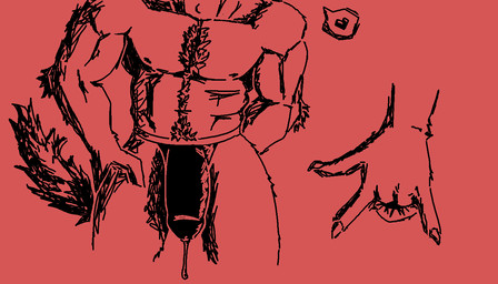 5_fingers abs anal anal_fingering anthro anus arm_tuft biceps big_bulge biped bodily_fluids body_hair bulge chest_tuft claws clothed clothing cutaway detailed_bulge elbow_tuft fingering fingering_self fingers front_view fur genital_fluids genital_outline hand_on_leg hand_on_thigh happy_trail heart_reaction heart_symbol jockstrap male masturbation muscular muscular_anthro muscular_male navel nipples pecs penis_outline precum precum_string pubes red_background simple_background solo speech_bubble standing topless tuft underwear rodin mythology canid canine mammal mythological_canine mythological_creature werecanid werecanine werecreature werewolf 2021 7:4 aliasing black_and_red digital_drawing_(artwork) digital_media_(artwork) monochrome pictographics sketch