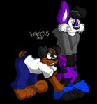 anthro bottomwear bottomwear_down clothed clothing duo embarrassed hoodie male panties pants pants_down partially_clothed shocked topwear underwear marquis2007 pawalo tigerott canid canine canis domestic_dog elkhound mammal mastiff molosser rottweiler spitz alpha_channel hi_res