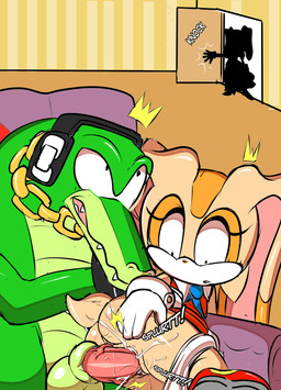 adult_on_young age_difference anthro anus balls big_penis bodily_fluids butt caught_in_the_act chain_necklace clothed clothing cum cum_inside door electronics erection eyelashes female female_penetrated floppy_ears footwear furniture genital_fluids genitals gloves group handwear headphones inside jewelry long_ears male male/female male_penetrating male_penetrating_female necklace nude open_mouth open_smile orange_eyes orgasm panties panties_down partially_clothed penetration penis sex sharp_teeth shocked shoes smile sofa sofa_sex sound_effects surprised teeth trio underwear underwear_down vaginal vaginal_fluids vaginal_penetration vein veiny_penis vulva white_clothing white_panties white_underwear wide_eyed young young_female sheecktor sega sonic_the_hedgehog_(series) cream_the_rabbit vanilla_the_rabbit vector_the_crocodile crocodile crocodilian lagomorph leporid mammal rabbit reptile scalie 2025 hi_res daughter_(lore) mother_(lore) mother_and_child_(lore) mother_and_daughter_(lore) parent_(lore) parent_and_child_(lore) parent_and_daughter_(lore)