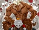 abs anthro biceps fur male muscular muscular_anthro muscular_male solo sky_gomi mammal