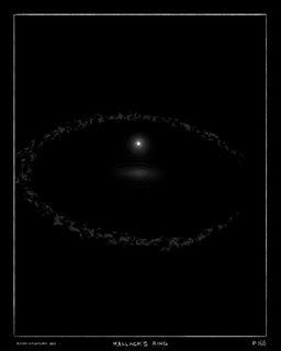 black_background border darkness glowing glowing_orb island night ripples rock simple_background zero_pictured sharkinthepark 2025 4:5 absurd_res comic greyscale hi_res monochrome