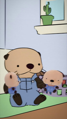 4_toes advertisement anthro argument beady_eyes blurred_background blurred_character brown_body button_(fastener) cactus clothing crt_effect daww denim denim_clothing doll dot_eyes feet female female_anthro holding_object holding_plushie husband_and_wife laundry_basket male male_anthro married_couple music overalls plant playing_with_toys plushie short_ears simple_eyes small_ears sweater tan_body toes topwear toy whiskers window window_sill young young_anthro young_male natural_habitok natural_habitat_shorts kevin_(natural_habitok) margine_(natural_habitok) michael_(natural_habitok) mammal mustelid otter sea_otter 2022 3d_(artwork) 3d_animation 9:16 animated background_music digital_media_(artwork) flat_colors hi_res short_playtime sound webm father_(lore) mother_(lore) parent_(lore) son_(lore)