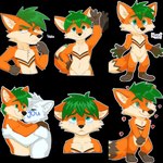 absurd_res anthro bodily_fluids canid canine cuddling fox heart_symbol hi_res hug love male mammal netiscraft one_eye_closed sad solo sticker sticker_pack tears telegram_sticker wink