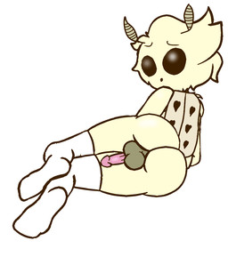 anthro butt clothing femboy fluffy footwear genitals heart_symbol looking_at_viewer male nervous penis reversirl small_penis socks solo wings unknown_artist arthropod insect lepidopteran moth 5:6