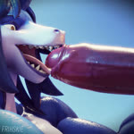 1:1 2023 3d_(artwork) 3d_animation animated anthro balls big_balls big_penis blue_body blue_hair blue_skin digital_media_(artwork) dragon duo faceless_anthro faceless_character faceless_male foreskin foreskin_play frihskie frihskie_(character) genitals hair high_framerate humanoid_genitalia humanoid_penis licking licking_tip loop male male/male mythological_creature mythological_scalie mythology no_sound offscreen_male oral oral_only partially_retracted_foreskin penile penis penis_lick scalie sex short_playtime tongue tongue_in_foreskin tongue_out tongue_swirl webm yellow_eyes