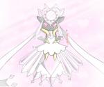 ambiguous_gender clothing crystal diamond_(gem) dress gem gesture heart_symbol looking_at_viewer red_eyes shrug smile solo text 24651 nintendo pokemon elemental_creature gem_creature generation_6_pokemon legendary_pokemon mega_diancie mega_evolution mineral_fauna pokemon_(species) 6:5 japanese_text translation_request