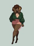 anthro big_breasts breasts female huge_breasts solo thick_thighs goddamnitrobin justina_(dreamy_pride) bovid caprine goat mammal 3:4 hi_res