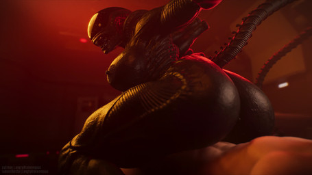 abs anus balls big_breasts big_butt biped black_body bodily_fluids bouncing_butt breasts butt butt_slap claws dominant dominant_female duo erection eyeless female female_on_human female_on_top female_penetrated first_person_view genitals human_on_humanoid human_penetrating human_penetrating_female human_penetrating_humanoid humanoid_genitalia humanoid_penetrated humanoid_penis interspecies looking_back lying male male/female male_on_bottom male_on_humanoid male_penetrating male_penetrating_female male_penetrating_humanoid mature_female muscular muscular_male navel nipples nude on_back on_bottom on_top open_mouth orgasm_face penetration penile penile_penetration penis penis_in_vagina raised_tail rear_view reverse_cowgirl_position sex slap slapping_own_butt slapping_self spanking sweat sweatdrop sweaty_butt tail teeth text thick_thighs vaginal vaginal_penetration vulva angrydraconequus angrykarakuri_(modeler) nes67911_(modeler) alien_(franchise) blender_eevee blender_eevee_next alien human humanoid mammal xenomorph 16:9 3d_(artwork) 3d_animation animated blender_(artwork) digital_media_(artwork) hi_res huge_filesize long_playtime no_sound widescreen