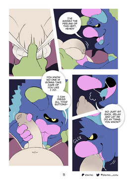 anthro big_penis bodily_fluids breath clothing clothing_aside dialogue dripping duo footwear foreskin fur genitals male male/male navel orange_body orange_fur penis pulling_jockstrap removing_jockstrap saliva saliva_drip saliva_on_tongue saliva_string slightly_chubby slightly_chubby_anthro slightly_chubby_male socks text tongue tongue_out underwear underwear_aside yellow_sclera ventesthefloof barry_(ventesthefloof) animate_inanimate felid mammal monster pantherine tiger absurd_res comic english_text hi_res multiple_scenes