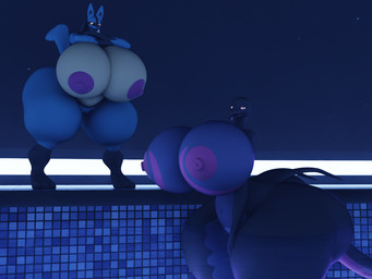 anthro anthrofied areola bedroom_eyes big_breasts big_butt breasts butt duo female genitals hands_crossed huge_breasts huge_butt huge_thighs hyper hyper_butt hyper_thighs markings narrowed_eyes navel nipples non-mammal_breasts non-mammal_nipples purple_areola purple_eyes purple_nipples red_eyes seductive swimming_pool thick_thighs tongue tongue_out vulva darkdraketom nintendo pokemon generation_4_pokemon generation_7_pokemon lucario pokemon_(species) salazzle 3d_(artwork) blender_(artwork) digital_media_(artwork)