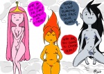 2012 @ adventure_time black_hair breasts cloud cloud_kingdom crown dialog english_text female flame_princess group hair hands_on_hips inverted_nipples jewel marceline nervous nipples pink_hair plain_background presenting princess_bubblegum pussy red_hair royalty signature text undead unimpressed unknown_species vampire white_background
Rating: Explicit
Score: 13
User: Juni221
Date: April 10, 2012